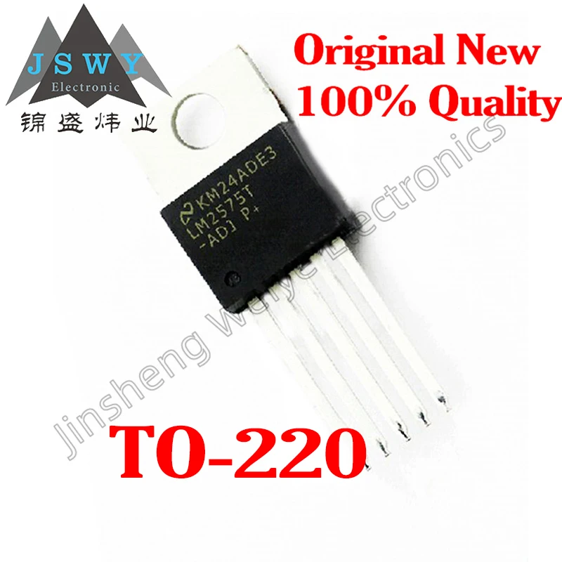 

5PCS LM2575T-3.3 LM2575T-5.0 LM2575T-ADJ LM2575T-12 Directly Inserted TO-220 Switching Regulator Chip IC Brand New Quality Assur