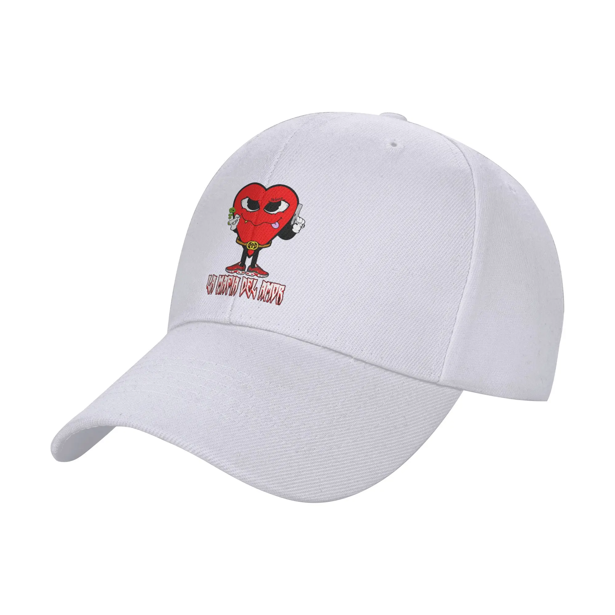 Fashion LOVE MAFIA Curved Brim Baseball Cap Simple Versatile Brand Cap