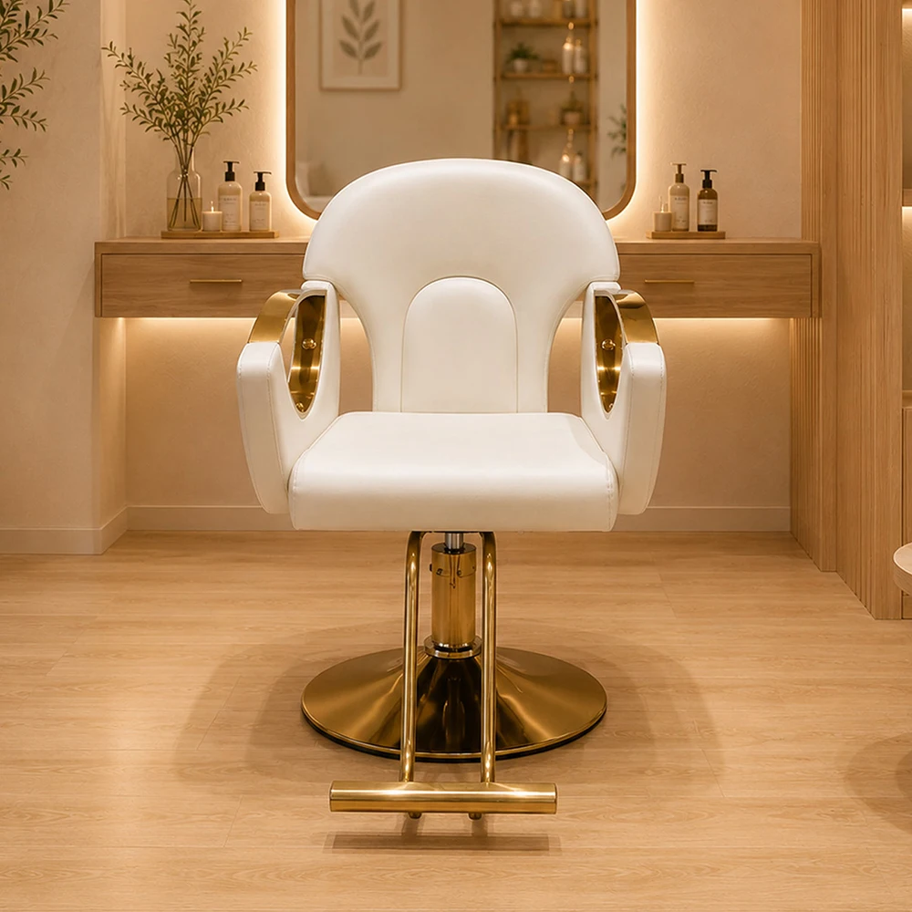 New Salon Furniture Barber Chairs Commercial Furniture Equipment for Barber Shops 360 Degree Rotating Barber Chair Furniture