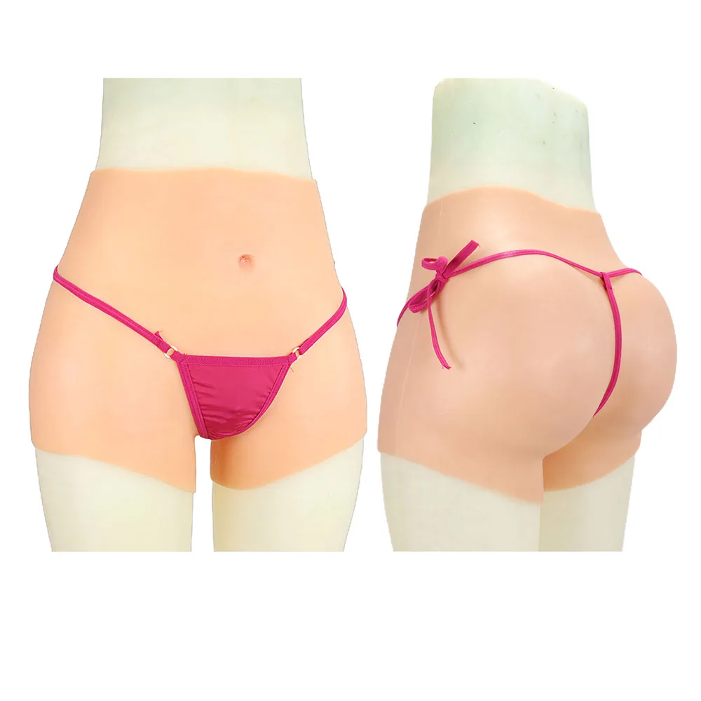 

Носимые мужские и женские силиконовые латексные трусики для тела с вагиной пробкой, большие ягодицы, реалистичные трусики для трансвеститов, корректирующее белье