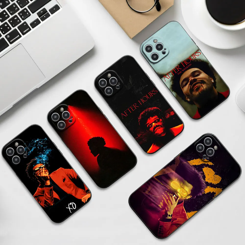 Singer The Weeknd After Hours Phone Case For iPhone 16 11 12 13 14 15 Pro Max Plus Black Soft Shell