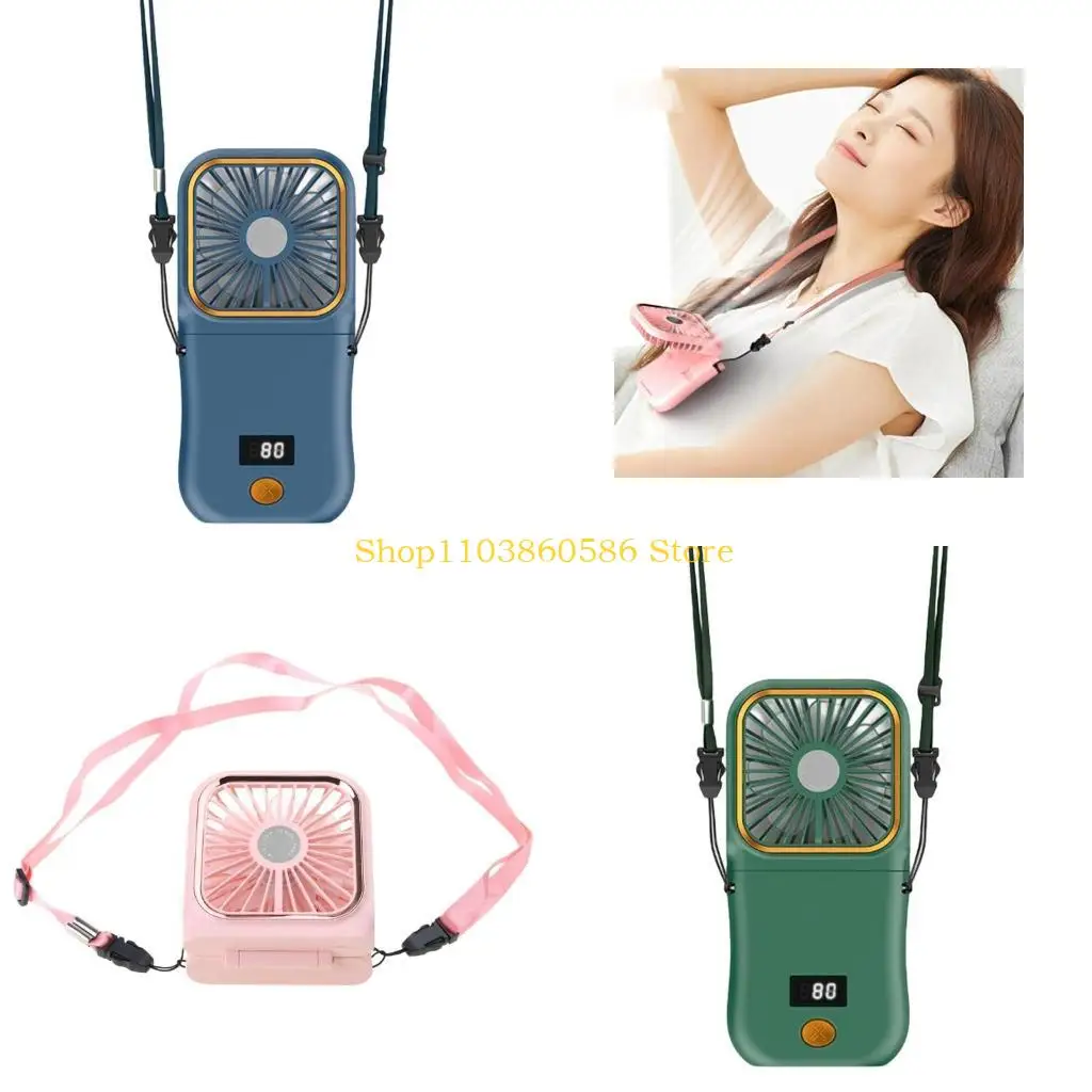 242A Handheld Fan with 3000mAh Powerbank,Pocket Fan Portable USB Folding Personal Fan,3 Speeds,for Bedroom