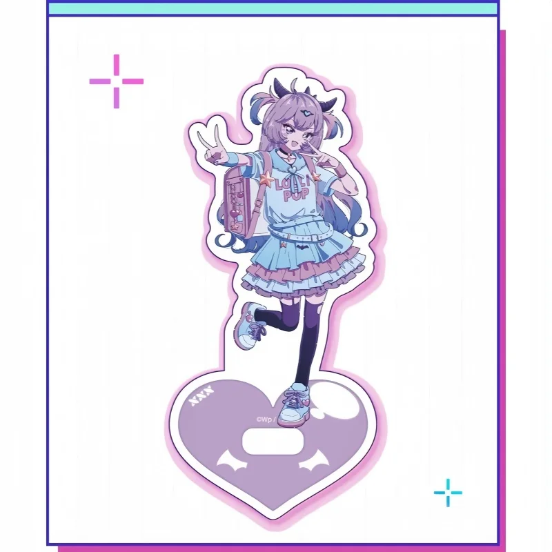 N-Needy Girl Overdose Game Hippie Acrylic Figure Stand Model Desk Decor 15cm Cute Sweet Decorative Pendant Fans Gifts Keychains