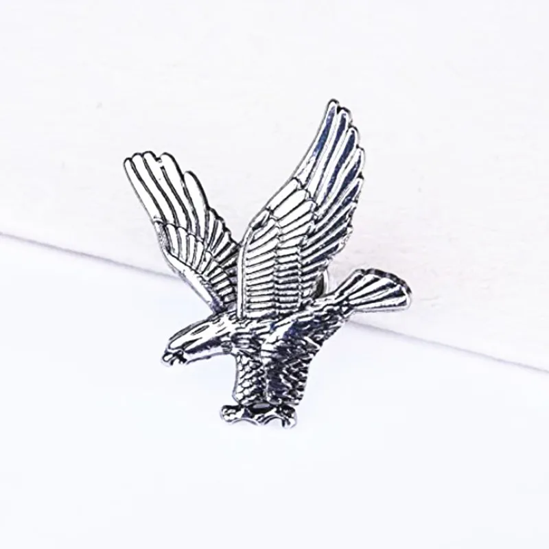 2025 new retro eagle bird animal brooch pin buckle suit shirt collar charm jewelry accessories