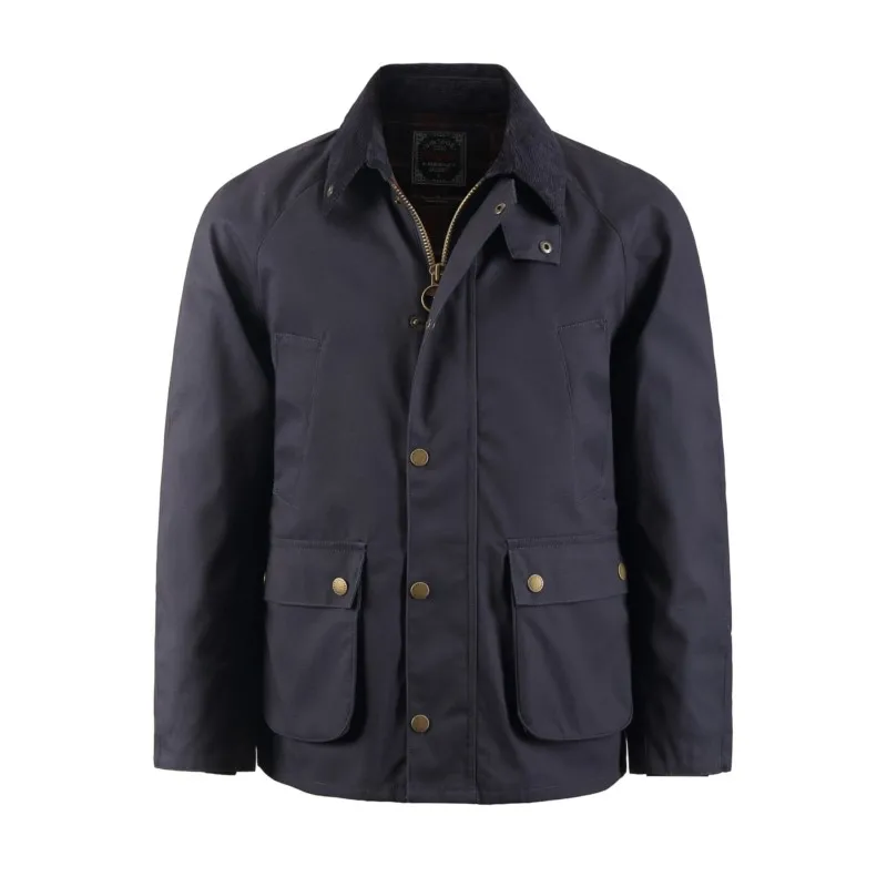 Oil-free wax waterproof windbreaker thickened wool waist-cinching coat