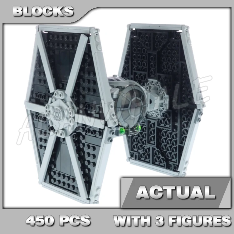 

450pcs Space Plan Empire Classic Twin Ion Engines Fighter Storm trooper 60070 Building Blocks Toy Compatible With Model