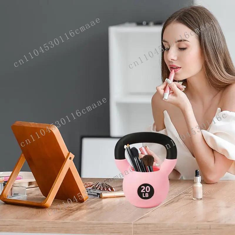 Desktop organizer, pen holder, kettlebell shape, pencil holder cup, suitable for women, men, adults, fitness enthusiasts