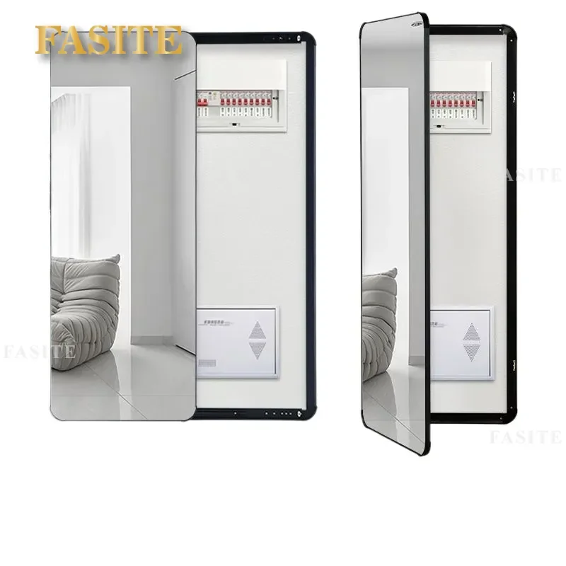 For Full Length Mirror Wall Mounted Hidden Push Pull Door Covering Meter Box Distribution Box Invisible Home Decor Space
