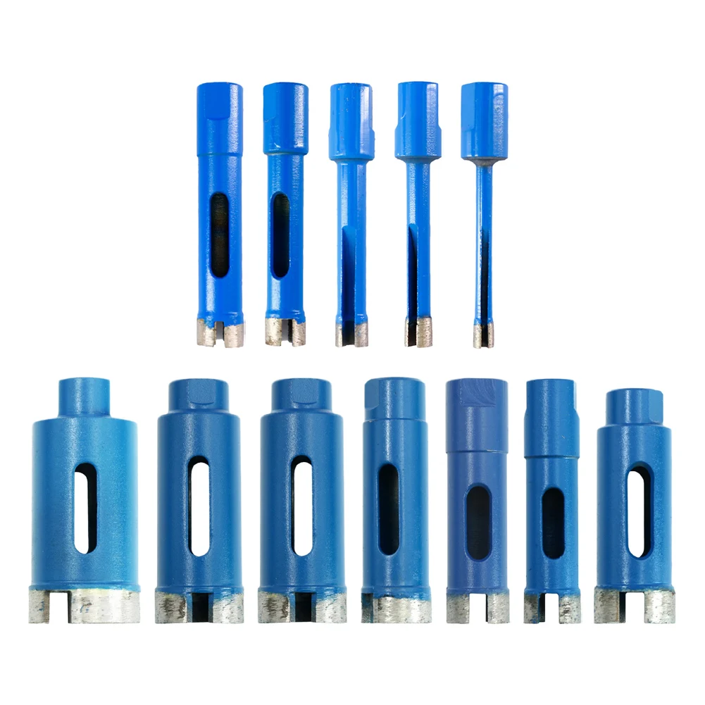 Durabilità Foratura a umido Foratura a secco Punte da trapano a secco Punta da trapano per granito Esposizione ad alto diamante Meno detriti Durata di servizio più lunga