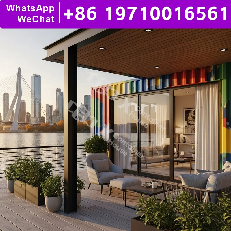 

Контейнер для доставки Гостевой дом 40-футовый расширяемый контейнерный дом США Лесной отель Контейнерные здания Плоский пакет Домашний модульный домик