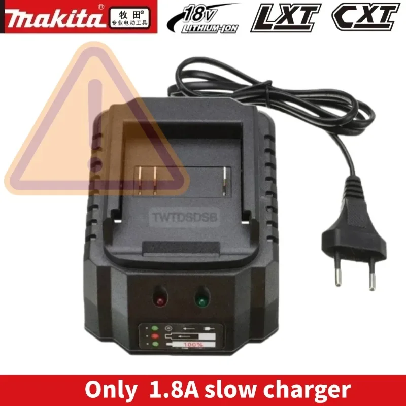 Batterie d'outil électrique rechargeable authentique Makita 18V 6Ah avec LED, lithium-ion, remplacement LXT BL1860B BL1860 BL1850, chargeur inclus