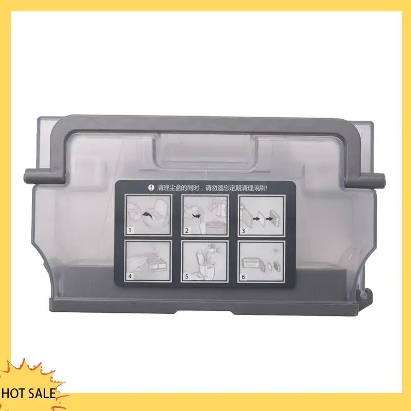 A66Z جهاز آلي لتنظيف الأتربة صندوق الغبار بن فلتر HEPA لملحقات أجزاء المكنسة الكهربائية الروبوتية Ecovacs