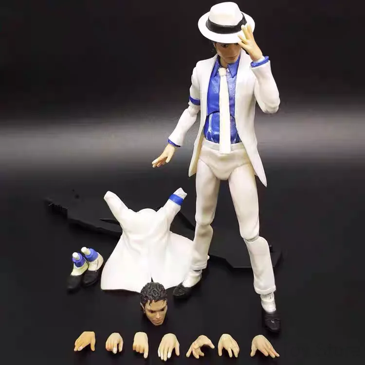 Hot Michael Jackson Smooth Criminal Moonwalk Action Michael Jackson Mj Thriller Joint Movable Figure Model Toys Christmas Gift