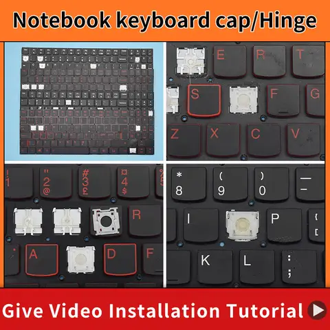 Replacement Keycap Key cap &Scissor Clip&Hinge For Lenovo Legion Y530-15ICH Y7000P-1060 Y540-15IRH Y7000-2019 Y540-17 Keyboard