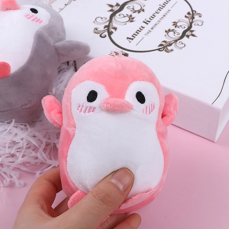 12CM Penguin Stuffed Plush Keychain Pendent Toy Kids Gift Pendant Key Chain Plush Toy Doll Clothing, Bags, Hanging Decoration