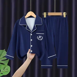 Teenager Junge Mädchen Pyjama Set Kinder Frühling Herbst Druck niedlichen Baumwolle Nachtwäsche Langarm Geburtstags geschenk Schule Lounge wear 3-16y