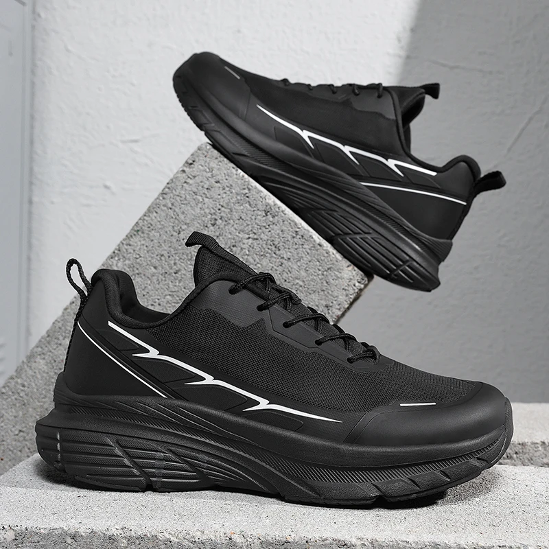 Zapatillas de Running de Horma Ancha para Hombre, Calzado para Caminar de Alta Elasticidad, Botas de Jogging Transpirables y Acolchadas, Zapatillas de Moda para Hombre en Tallas Grandes