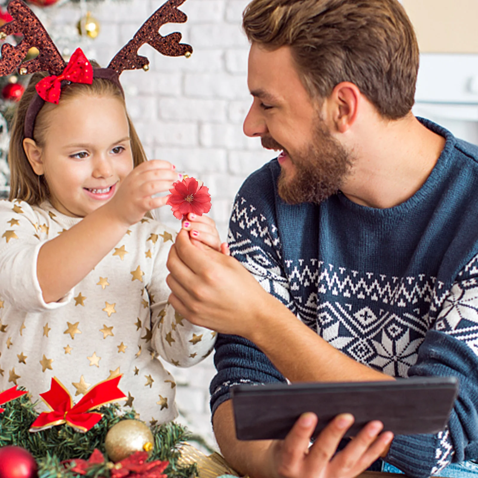 

20pcs Simulation Flowers Premium Silk Artificial Flower Heads Diy Wreath Supplies Garland Making Materials Wedding Decorations