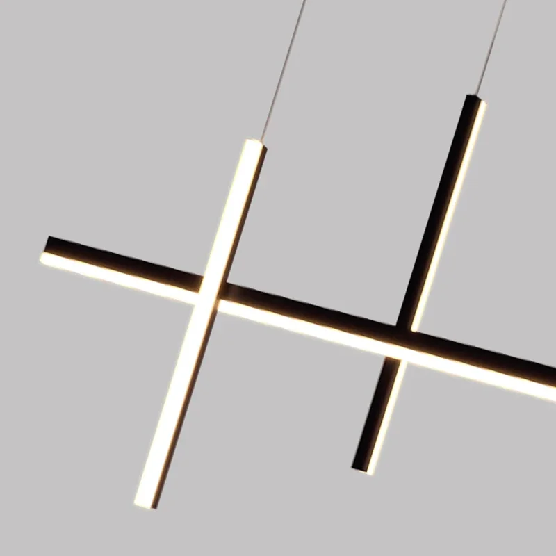 Lampu Gantung Linear Modern LED 2025 Lampu Langit-langit Suspensi Ruang Makan Cocok Untuk Restoran Pulau Dapur Ba