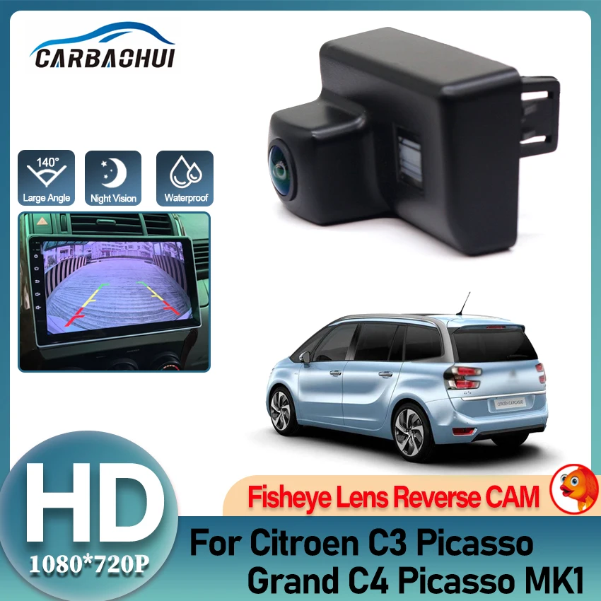 

Камера заднего вида для Citroen C3 Picasso Grand C4 Picasso MK1, объектив «рыбий глаз», CCD, резервная камера, камера ночного видения, номерной знак