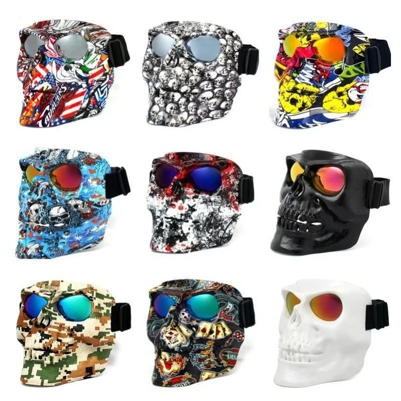 

for Harley Goggles Motorcycle Off-Road Outdoor Riding Skiing Mountaineering Tactics Vintage Eye Mask Goggles Anti-Dust