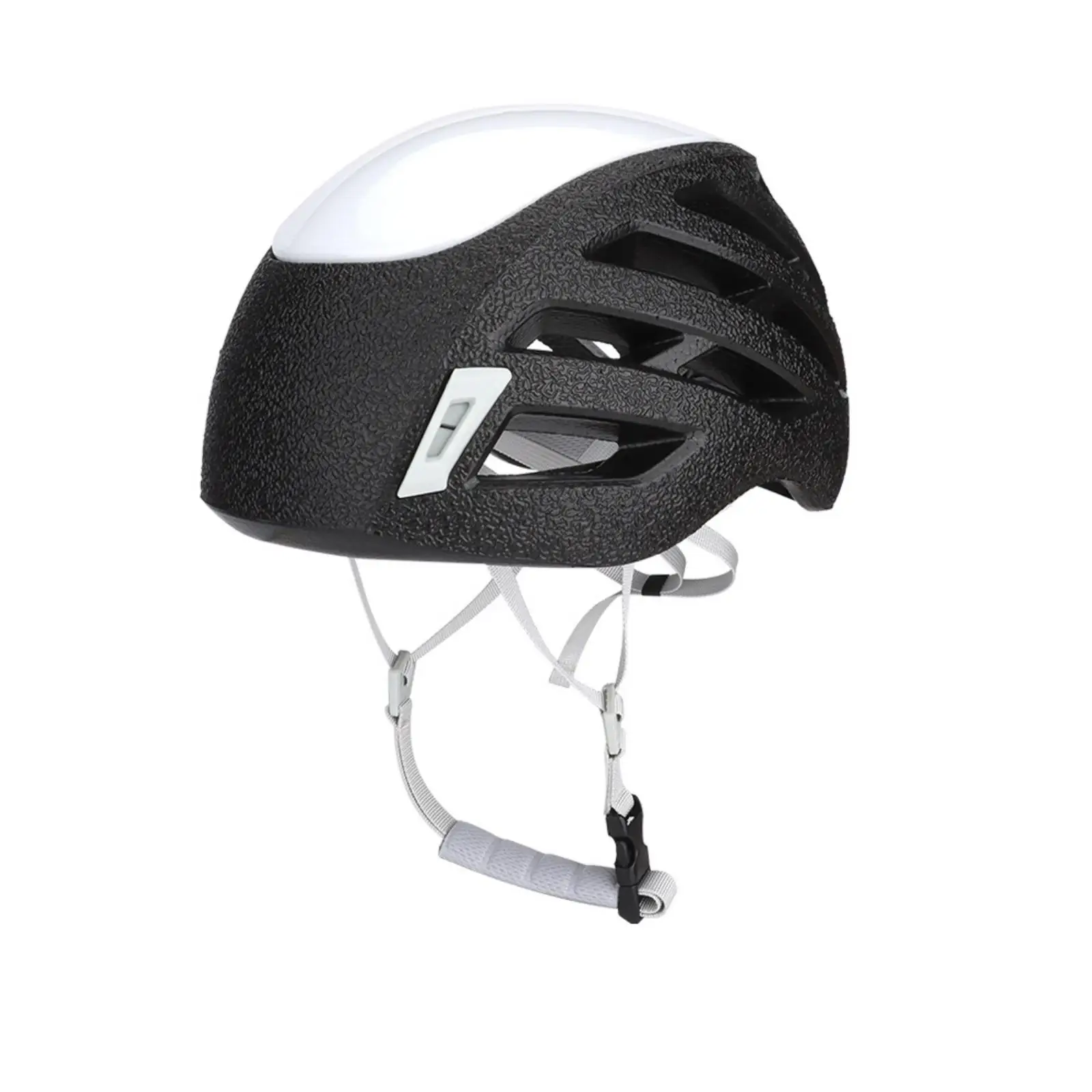 Protective Headgear for Rock Climbing and Caving with Ventilated Shell and Secure Chin Buckle