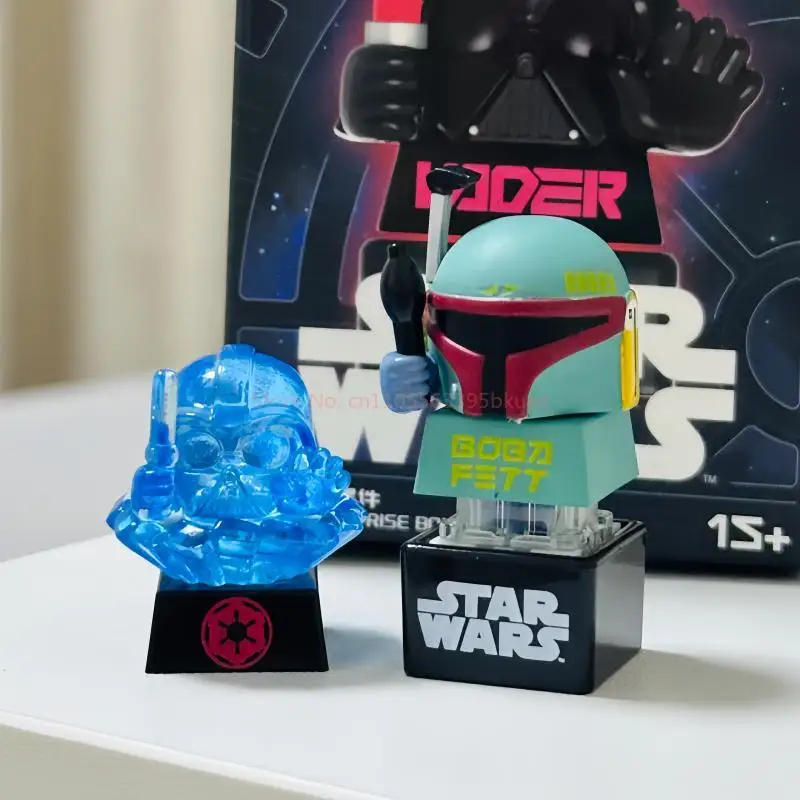 In Stock Star Wars Keycaps Blind Box Boba Darth Stirmtroopiy Luke R2 D2 C 3po Anime Figures Desktop Trendy Toys Birthday Gifts
