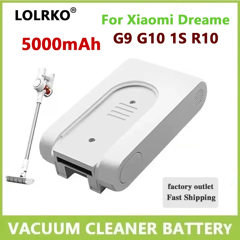 NEW Replacement Battery DGDXT-7S1P-001 For Xiaomi Mijia Wireless Vacuum Cleaner G9 G10 G9 1S Plus G10 Plus 5000mAh
