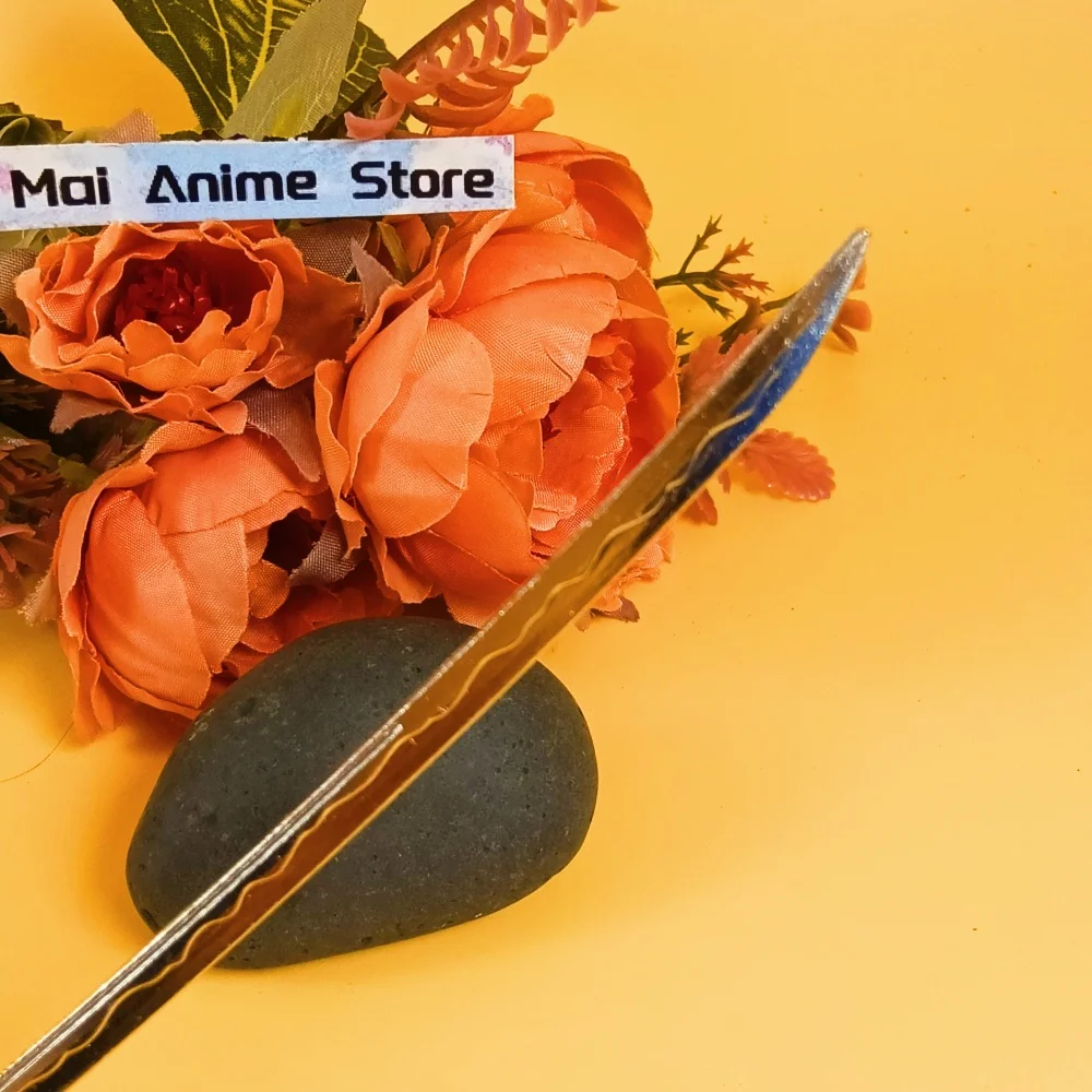 6 Zoll Metall Roronoa Zoro Katana Echtgröße Katana Anime Zoro Ninja Messer Original Samurai Säbel Fake Schwert Stahl Ungescharf Spielzeug Geschenk