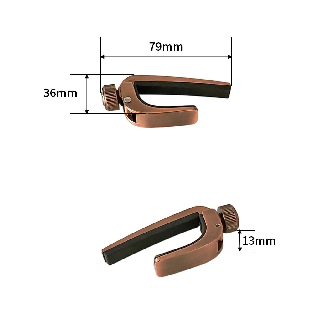Alice Guitar Capo Adjustable Roller Metal Perfect Quick Change Tune for Electric Acoustic Guitar, Bass, Violin