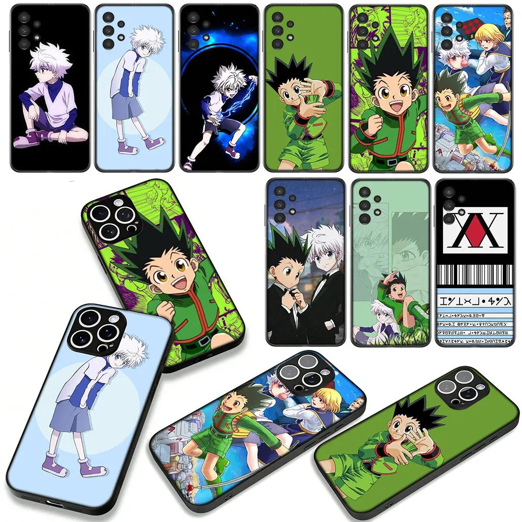 Чехол для телефона GON FREECSS Hunter X Hunter Killua для Apple iPhone 15 16 Plus 13 12 Pro Max X XR 6 + ProMax 16E 16+ 15+ Корпус