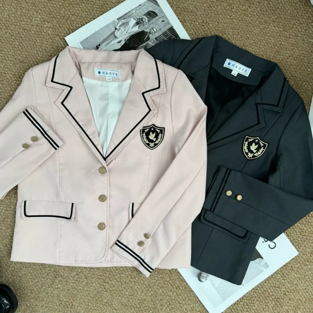 japanese-and-korean-pink-uniform-suit-gray-jacket-jk-school-supply-girl-school-uniform