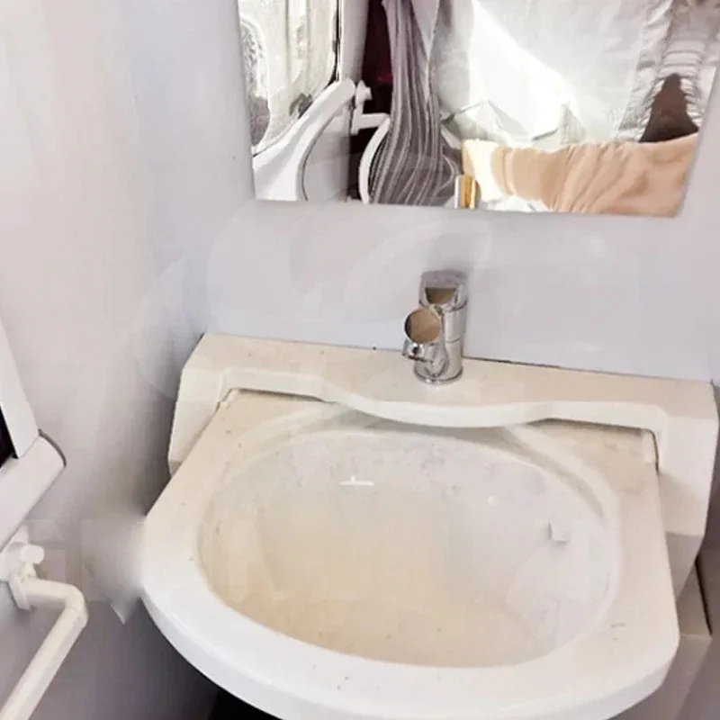 RV Acrylic Folding Sink with Faucet Wash Basin Durable Bathroom for Boat Caravan Motorhome Camper RV Parts & Accessories