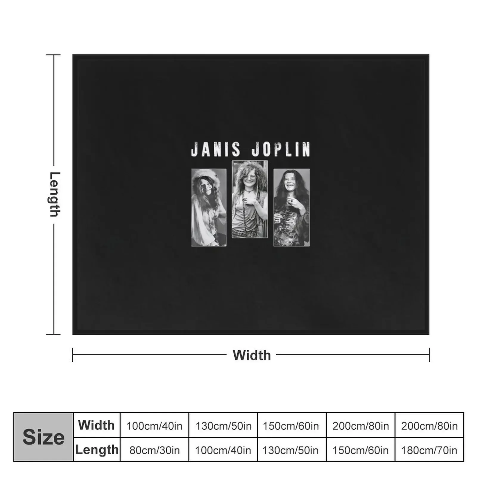 Vinagge Janis-Joplin art Throw Blanket Bed linens Decoratives christmas gifts sofa bed Blankets