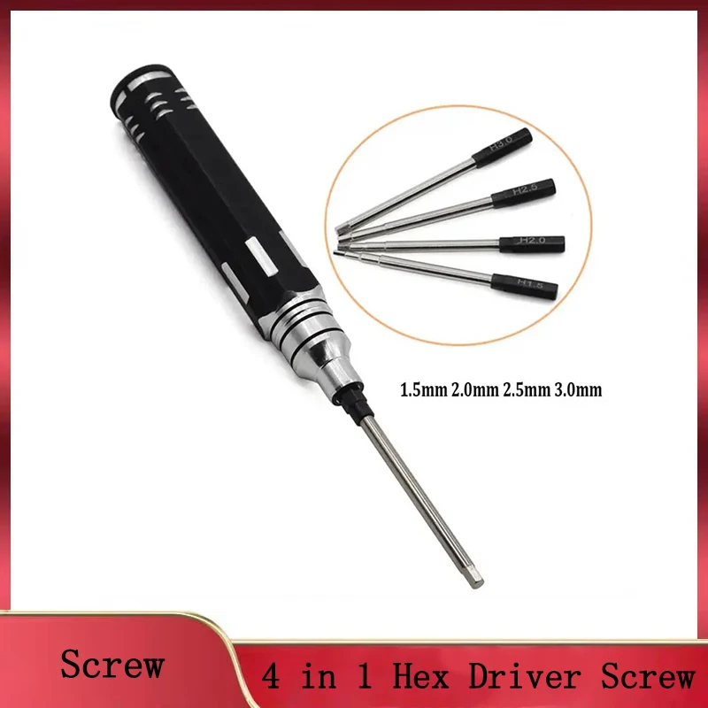 

Набор шестигранных отверток 4-в-1 — инструмент с шестигранной головкой для радиоуправляемых вертолетов и автомобилей