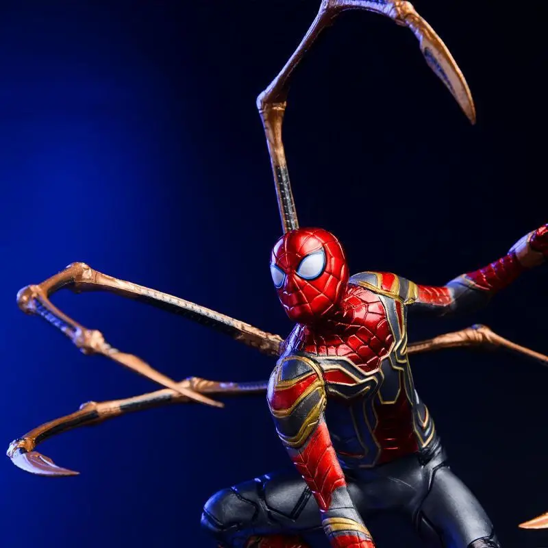 20cm Mk85 Spiders-mans Gk Luminous Statue Model Tide Play Around Desktop Ornaments Decorative Gifts Car decoration friends gift