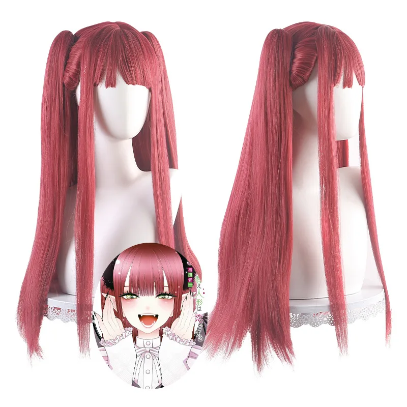 Peluca sintética ondulada larga, línea de cabello Natural, parte media, fibra resistente al calor, fiesta de Cosplay, uso diario