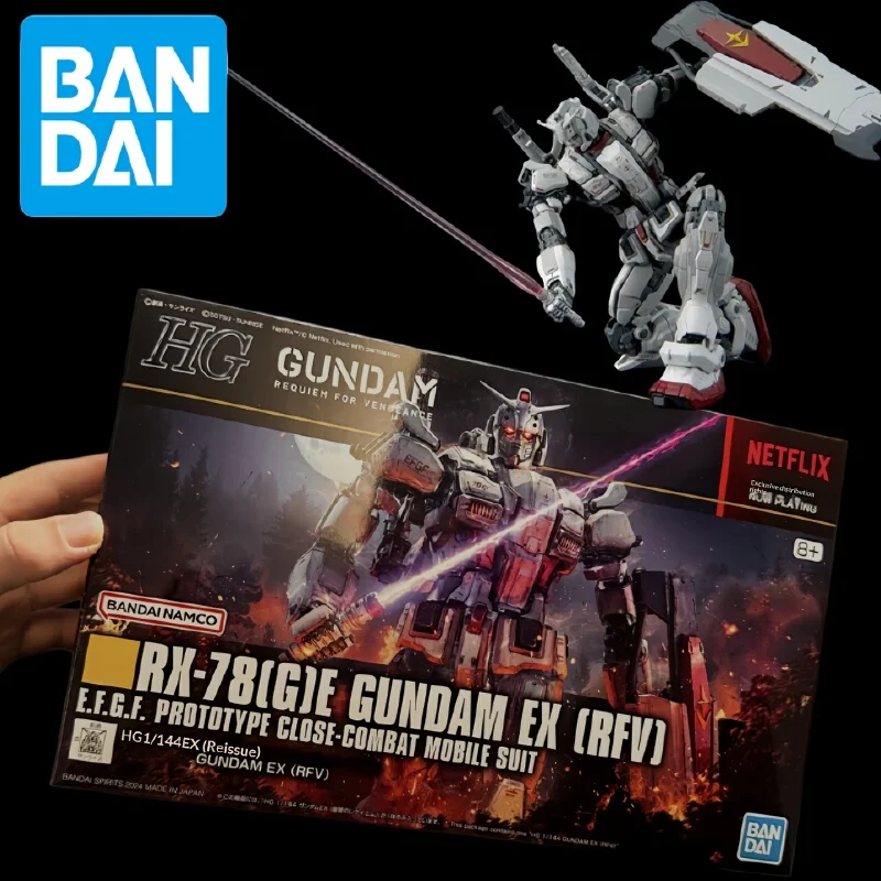 

Bandai Gundam Ex Rfv Rx 78 G E Hg 1 144 Scale Anime Action Figure Prototype Mobile Suit Assembly Model Collectible Ornament Gift