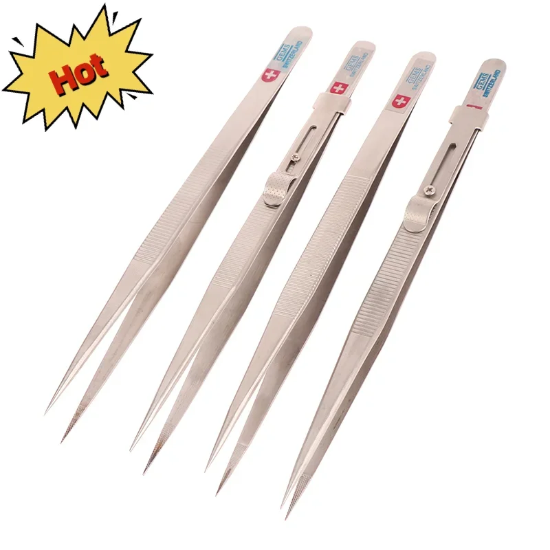

Jewelry Making Tool Tweezers Concave Groove Diamond Stainless Steel Adjustable Craft Tools For Jeweler