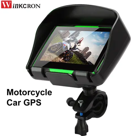 4,3 Zoll Motorrad Auto GPS Navigation IP67 Wasserdicht WINCE Bluetooth FM AVIN Gebaut in 8 GB Kostenlose iGo Karte Neueste