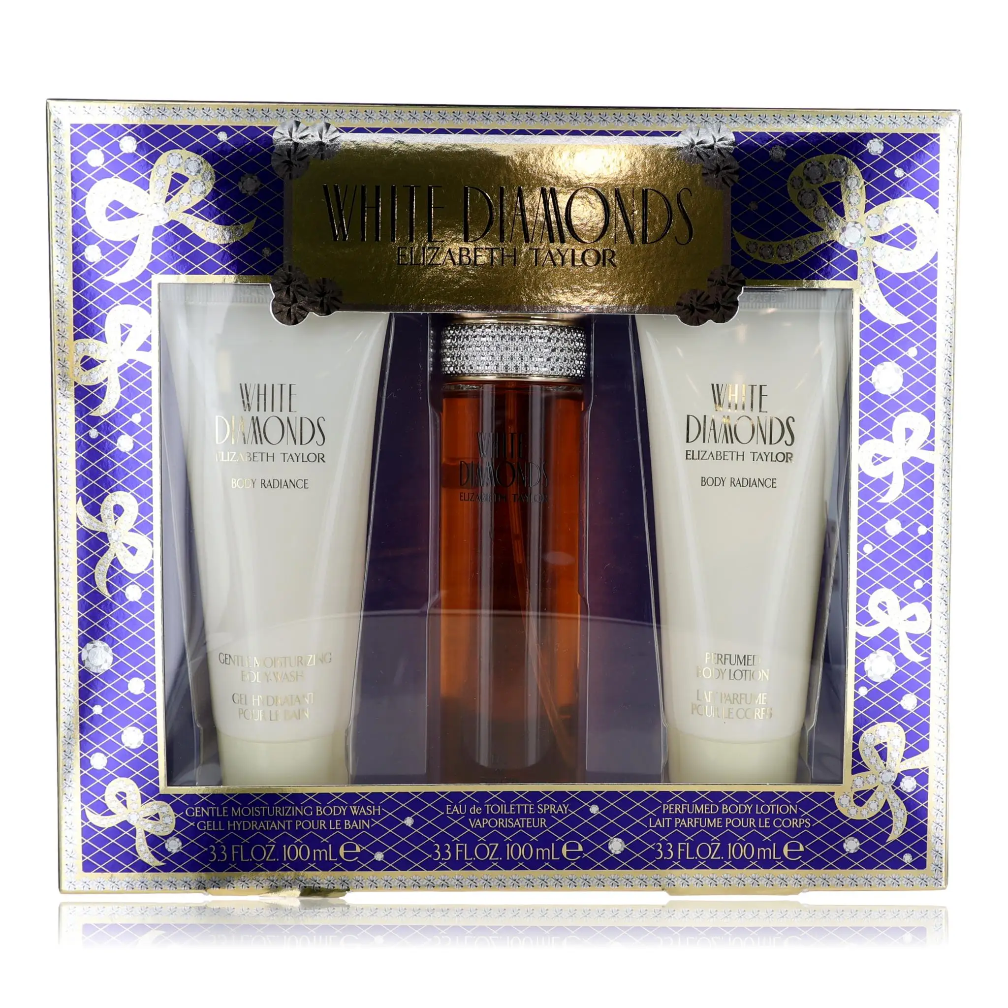 

White Diamonds by Elizabeth Taylor, 3 Piece Set for Women