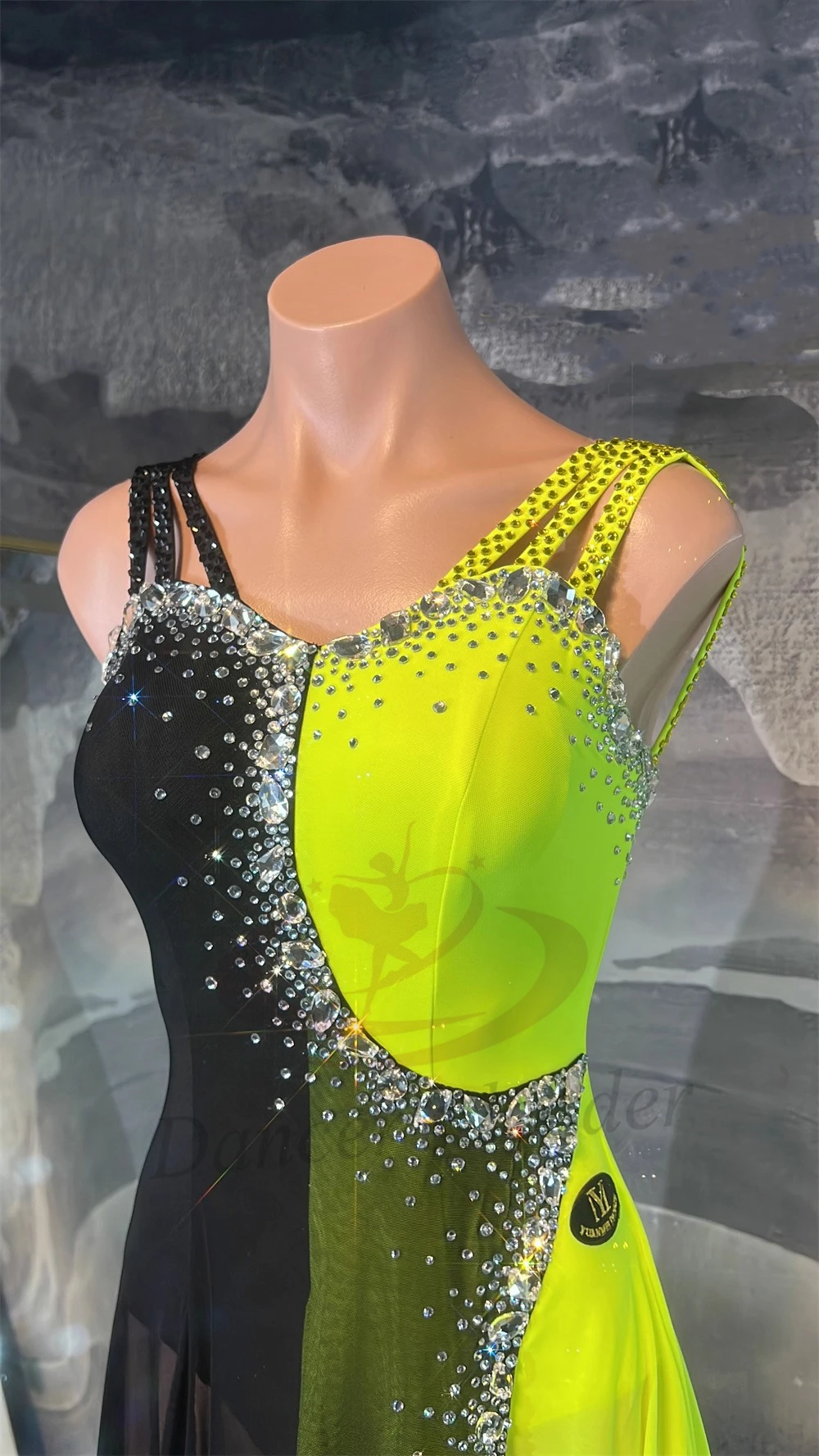 Latin Dance Adult And Children'S Dress High-End Custom Splicing Color Mesh Cha Cha Tango Women'S Professional Clothing