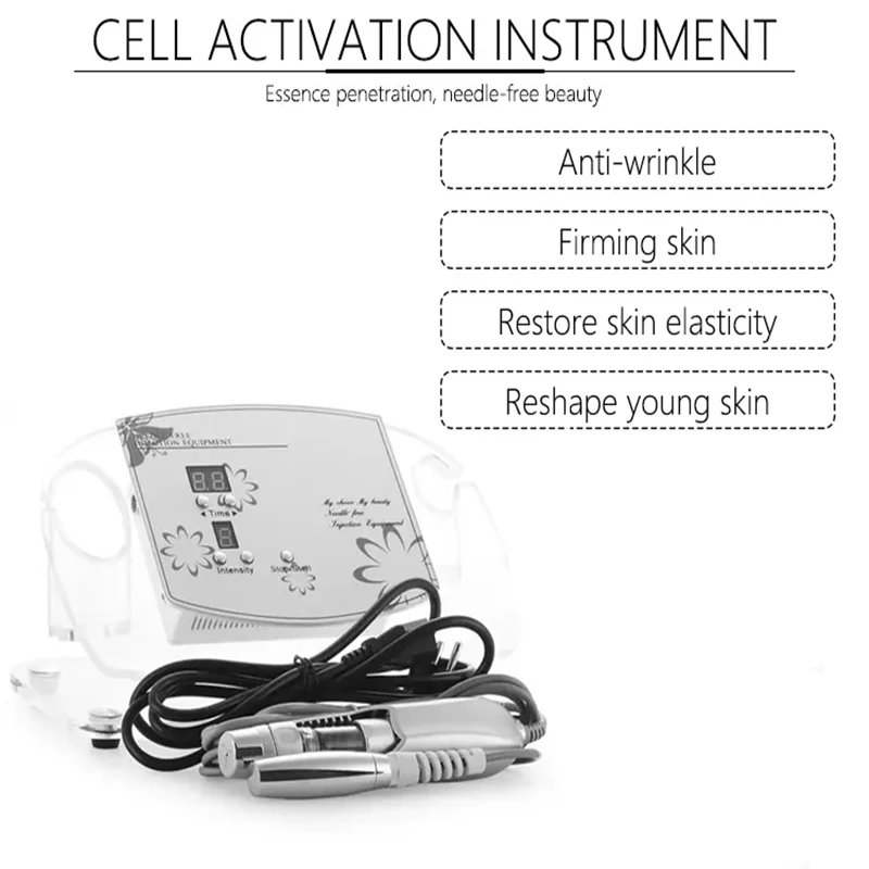 Strumento di attivazione delle cellule di elettroporazione macchina per il ringiovanimento della pelle sbiancamento del viso strumenti per la cura della bellezza Anti-età per il sollevamento della pelle