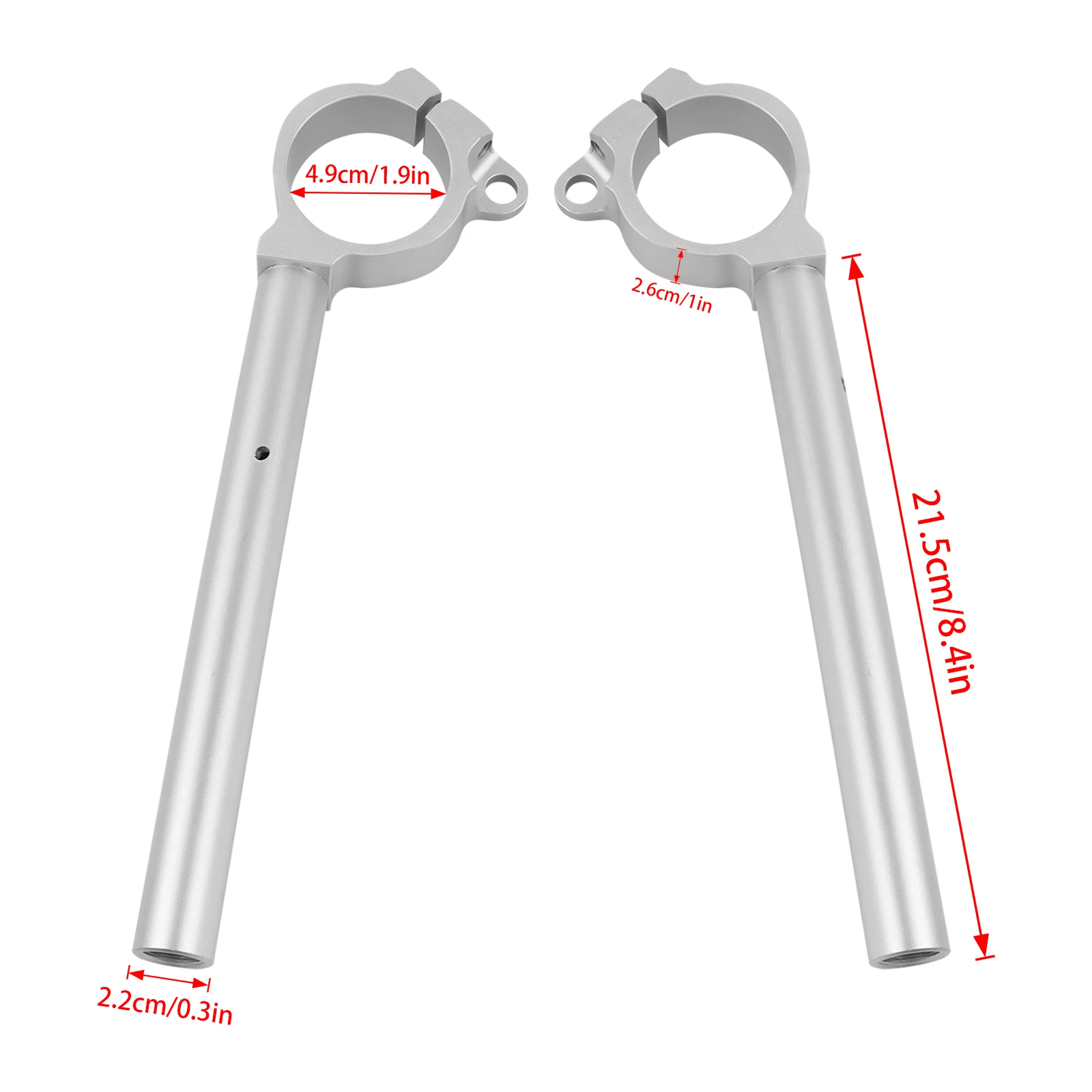Obrázek 3: 49mm vidlička trubice připínací řídítka motocykl klip ons madlo pult gripy pro kawasaki ZX10R ZX-10R ZX 10R 2021er 2022 2023 2024 2025