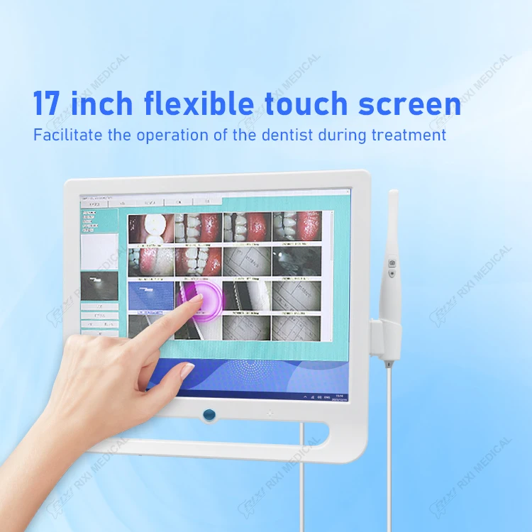 Caméra intra-orale à écran tactile, moniteurs LED, tout en un, 17 pouces