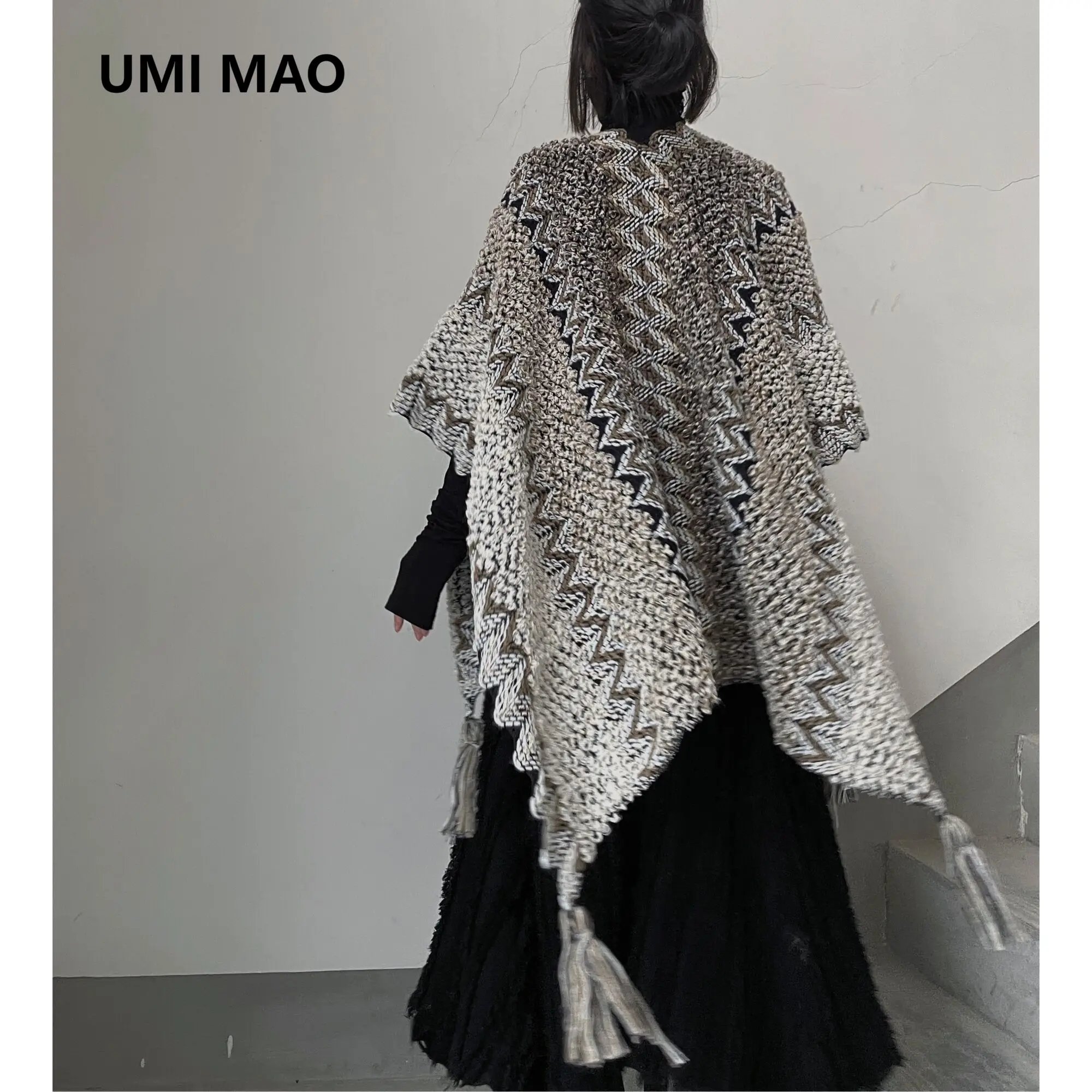 

UMI MAO шарф в стиле ретро Femme с выдолбленным крючком, шаль с цветком, накидка для туризма, отдыха, атмосфера, накидка, кардиган для женщин