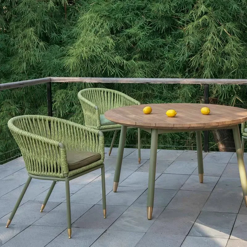 

Lawn Leisure Garden Chairs Modern Courtyard Living Room Balcony Garden Chairs Modern Aluminum Furniture Cadeira De Jardim MHSF