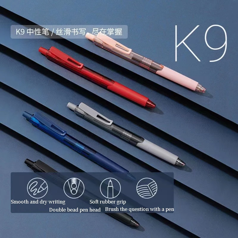 

1/3pcs Kaco Gel Pens 0.5MM Black/Blue/Red Ink Refills Rollerball Pens Fast Dry 800M Writing Length PEN GEL Stationery for school