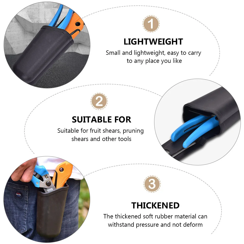 Rubber Tool Bag Waist Scissors Pruning Shear Pouch Shears Mini Pliers Portable Case