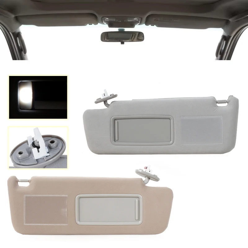 

Car Interior Sun Visor For Toyota Land Cruiser Prado 120 LC120 2003 2004 2005 2006 2007 2008 2009 Car Roof Front Sunvisor